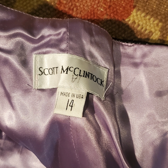 Strapless purple and black prom party gown - Picture 5 of 5